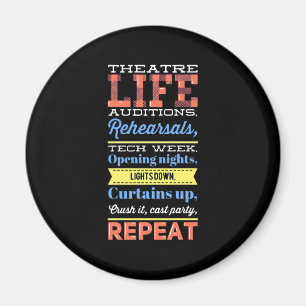 Theater Life Repeat Magnet