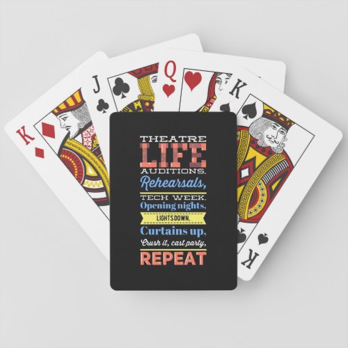 Theater Life Repeat Poker Cards