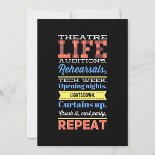 Theater Life Repeat Save The Date