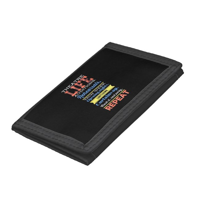 Theater Life Repeat Tri-fold Wallet (Bottom)