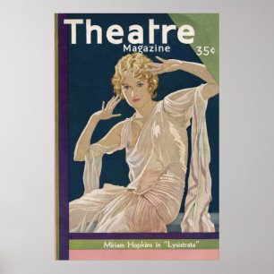 Theater Magazine October 1930 Poster