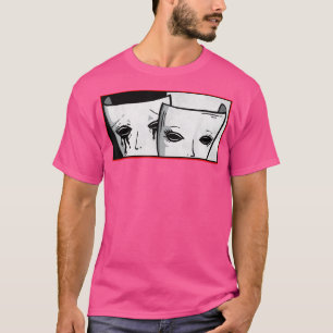 Theater Mask Soft Grunge Drama Comedy And Tragedy T-Shirt