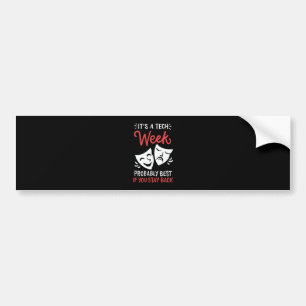 Theater Masks Bumper Sticker