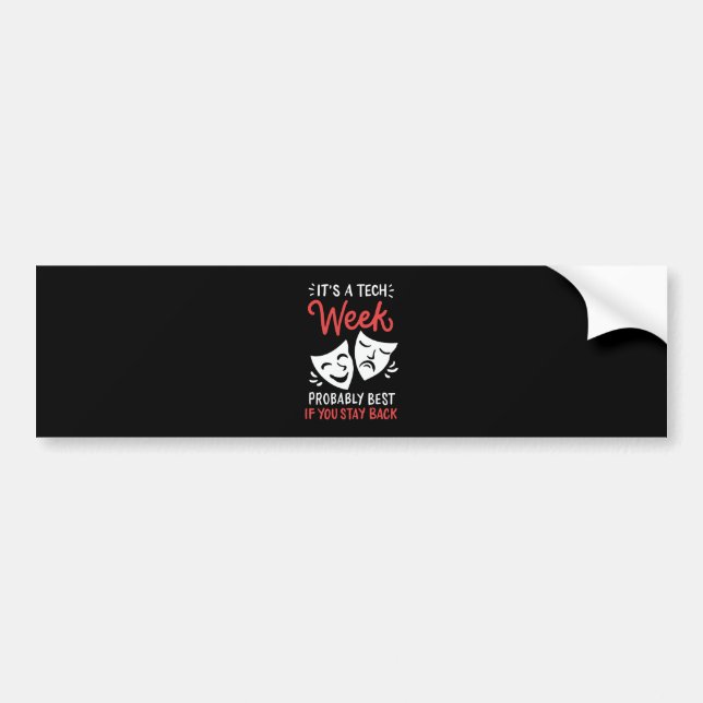 Theater Masks Bumper Sticker (Front)