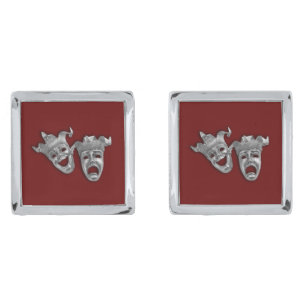 Theater Masks Comedy and Tragedy Cufflinks