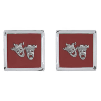 Theater Masks Comedy and Tragedy Cufflinks