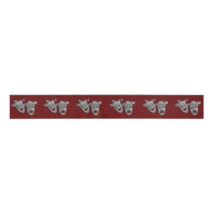 Theater Masks Comedy and Tragedy Grosgrain Ribbon
