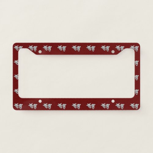 Theater Masks Comedy and Tragedy License Plate Frame