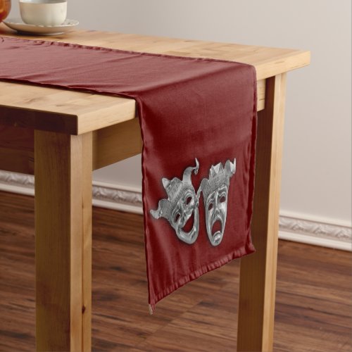 Theater Masks Comedy and Tragedy Medium Table Runner