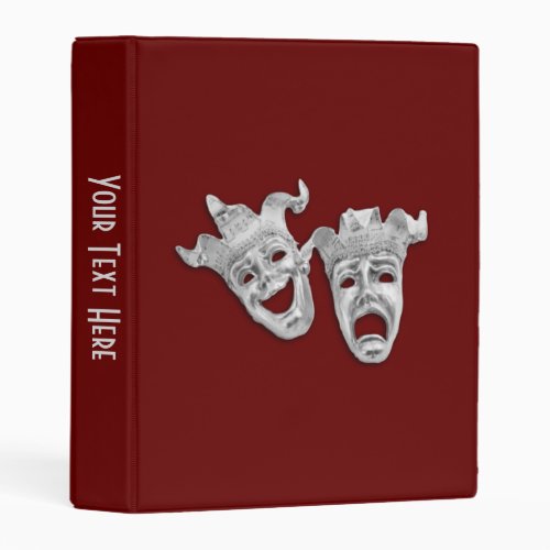 Theater Masks Comedy and Tragedy Mini Binder
