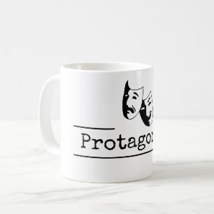 Theater Masks Drama Title [Protagonist] Coffee Mug