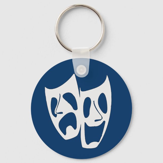 Theater Masks Keychain (Front)