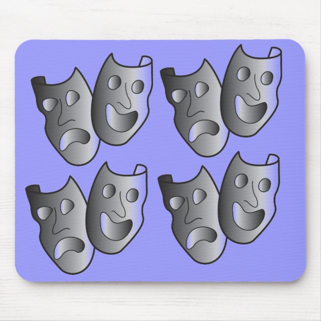 Theater masks mouse pad (Front)