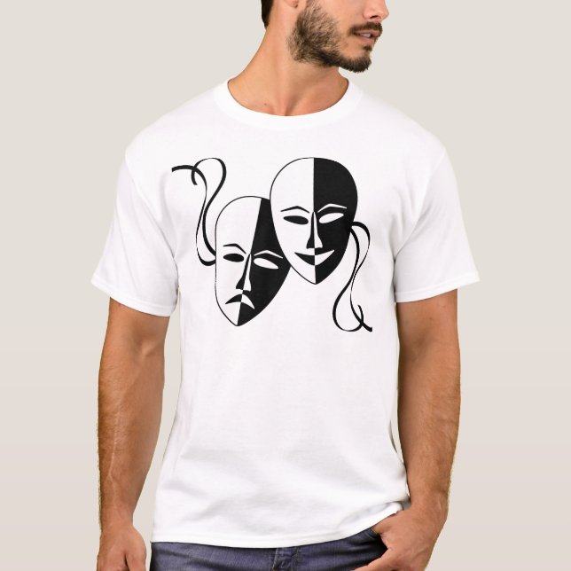 Theater Masks T-Shirt (Front)