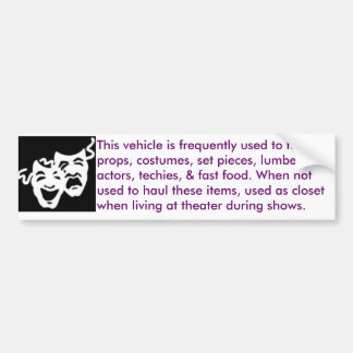 theater-mobile bumper sticker