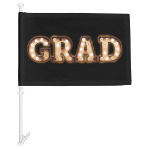 Theater Movie Lights Grad Graduation Party Flag