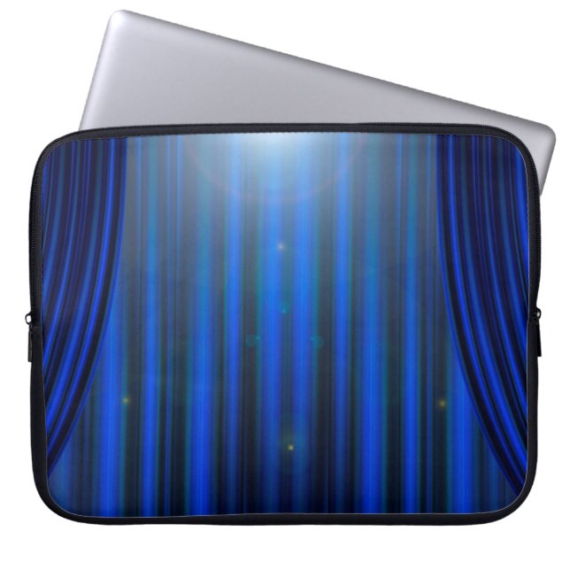 Theater movie theater curtain strip laptop sleeve (Front)