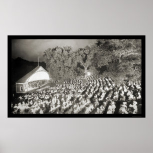 Theater Night Scene Kansas City, MO Photo 1907 Poster