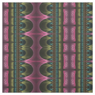 Theater of Fantasy, Abstract Colorful Fractal Art Fabric