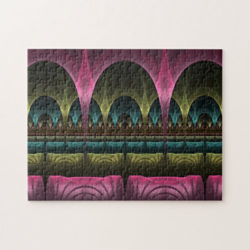 Theater of Fantasy Abstract Colorful Fractal Art Jigsaw Puzzle