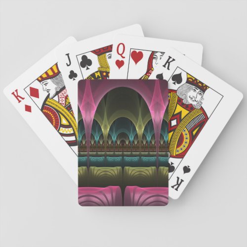Theater of Fantasy Abstract Colorful Fractal Art Playing Cards