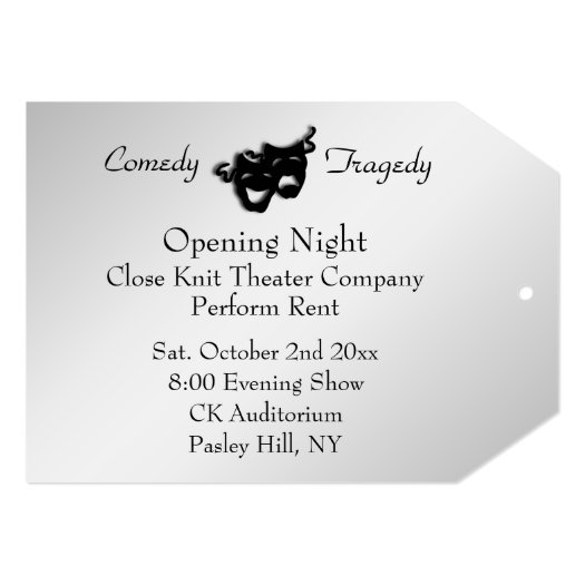 Theater Opening Night Invitation