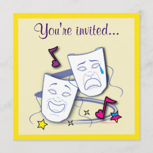Theater Party Birthday Invitation
