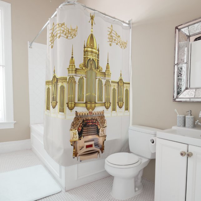 Theater Pipe Organ Music Masterpiece  Shower Curtain (In Situ)