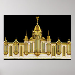 Theater Pipe Organ Wall Art Poster