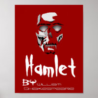Theater Play Poster Hamlet By William Shakespeare