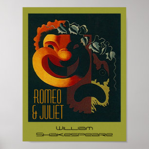 Theater Poster Romeo & Juliet William Shakespeare