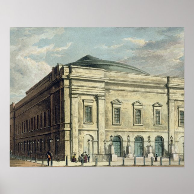 Theater Royal, Drury Lane, in London, designed by Poster (Front)