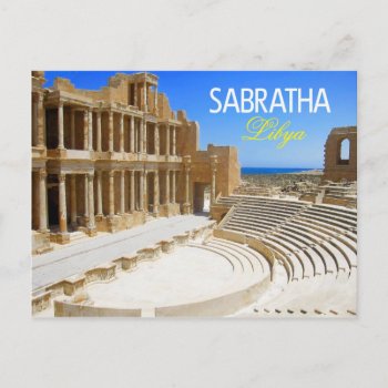 Theater Ruins Of Sabratha  Libya Postcard by HTMimages at Zazzle