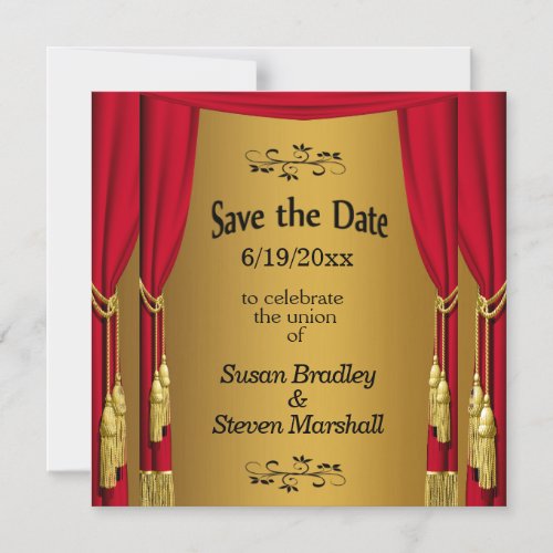 Theater Save the Date Magnetic Invitation
