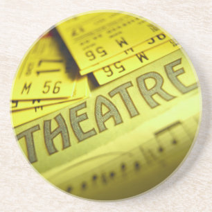 Theater Sheet Music & Tickets Coaster
