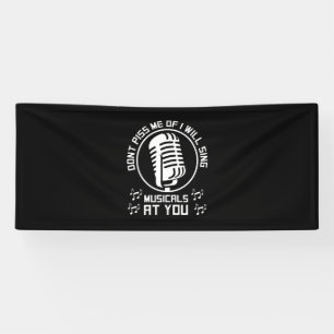 Theater Singer Broadway Banner