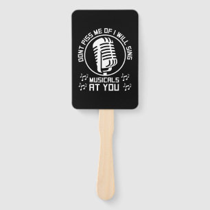 Theater Singer Broadway Hand Fan