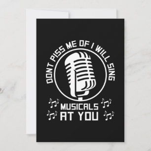 Theater Singer Broadway Invitation