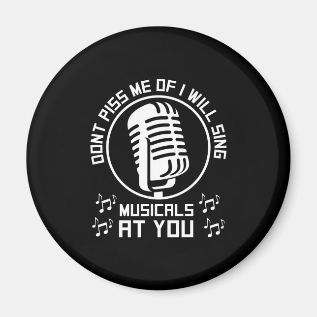 Theater Singer Broadway Magnet (Front)
