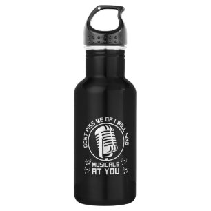Theater Singer Broadway Stainless Steel Water Bottle