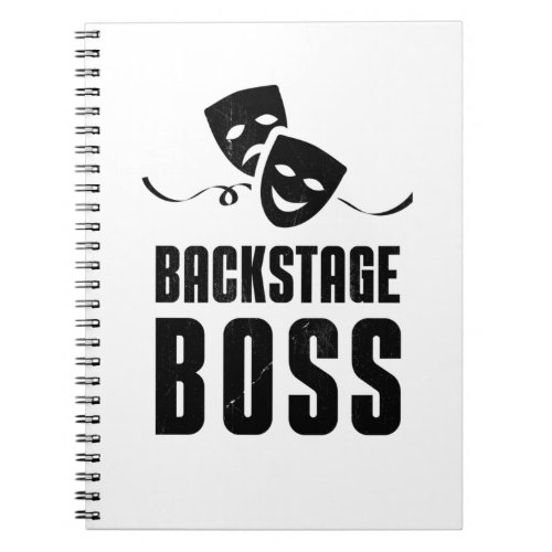 Theater Stage Backstage Boss Crew Stage Notebook