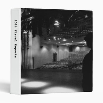 Theater Stage Black White Photo Binder by DonnaGrayson_Photos at Zazzle