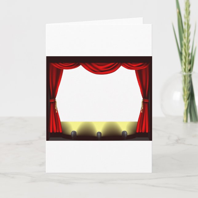 Theater stage card (Front)