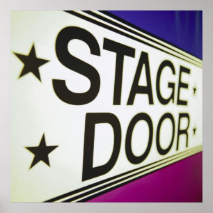 Theater Stage Door Sign