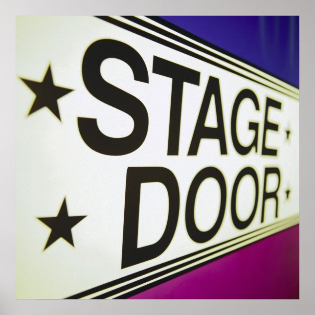 Theater Stage Door Sign (Front)