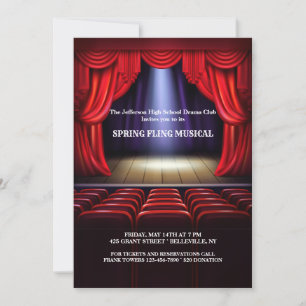 Theater Stage Performance Invitation