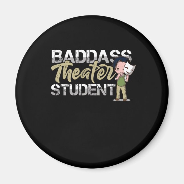 Theater Student Thatre Actor Actress Acting Gift Magnet (Front)