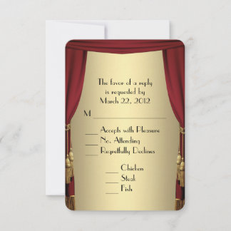 Theater Theme RSVP with Menu Choice