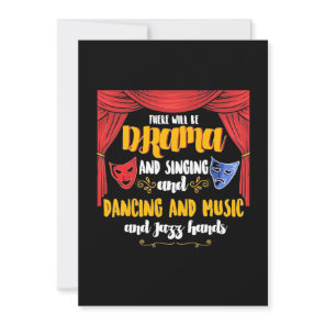 Theater There will Be Drama Invitation