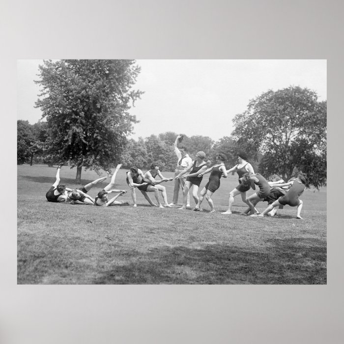 Theater Tug of War, 1920s Print